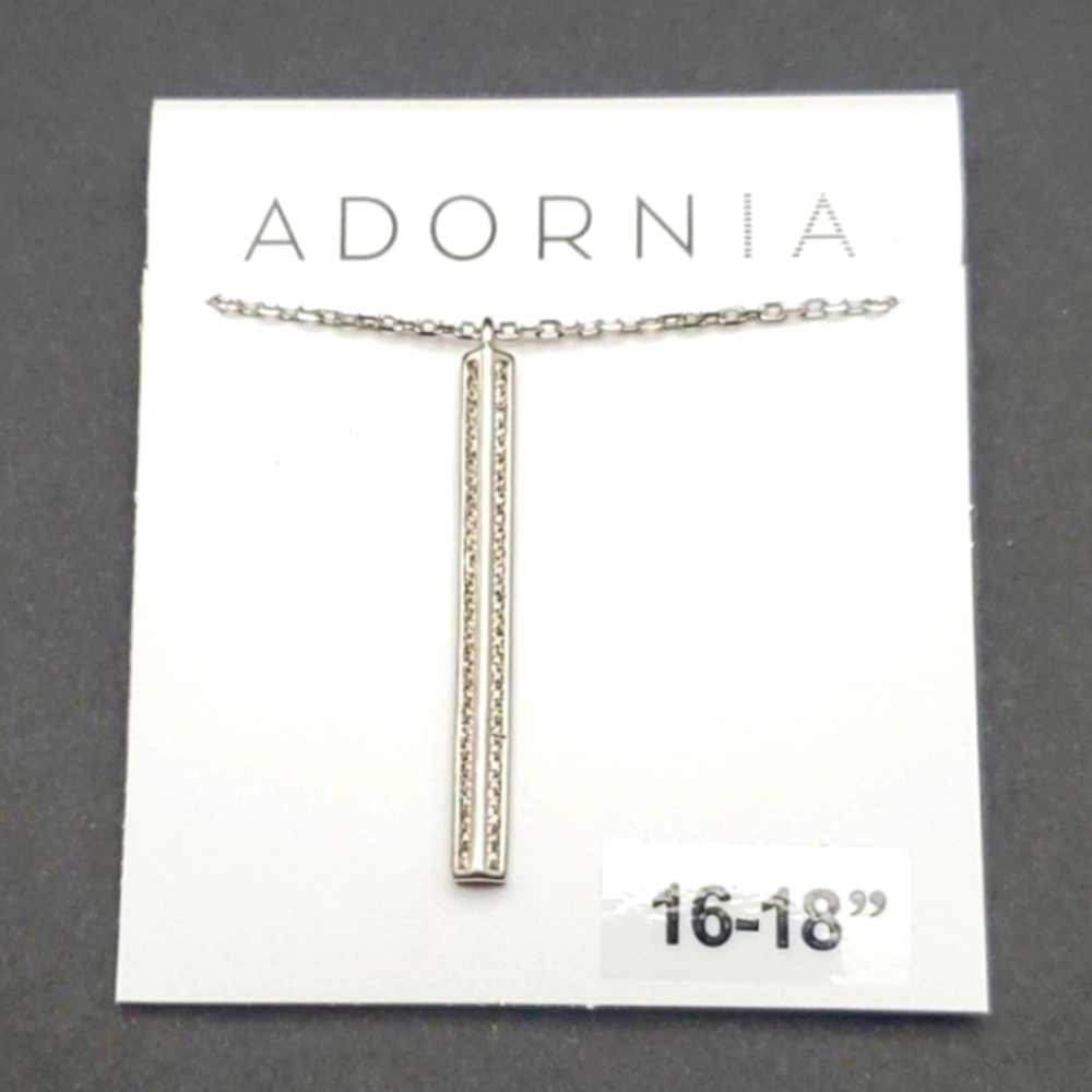 Adornia minimalist bar necklace
